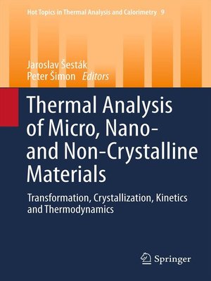 cover image of Thermal analysis of Micro, Nano- and Non-Crystalline Materials